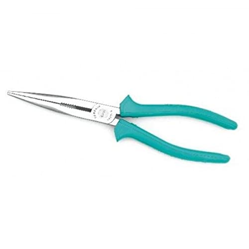 Taparia 1431-6 Flat Nose Plier, 6 Inch High-Grade Steel Jaw Precision Tool with Insulated PVC Handle for Wire Bending & Gripping. Electrical, Carpentary, DIY and Professional Use