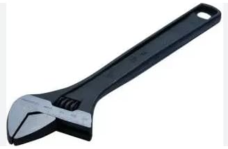 Shubham Enterprise, Adjustable Spanners 1174-151174N-15 (380MM) Black, Chrome Jaw, Steel, Hand Tool for Plumbing and Mechanical Use (pack of 1)