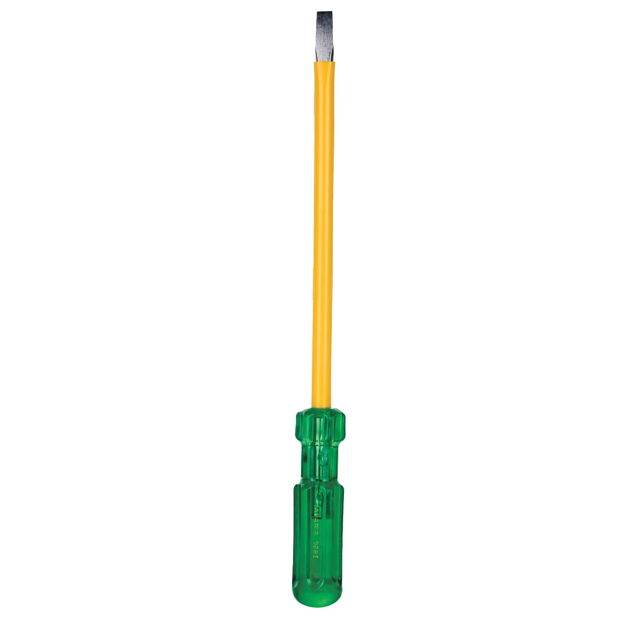 Tapria 928 I, Insulated Screwdriver with Magnetic TipOverall Length 377 mm Blade Length 250 mm Tip Size 10.0 x 1.2 mm. Suitable for Professional use