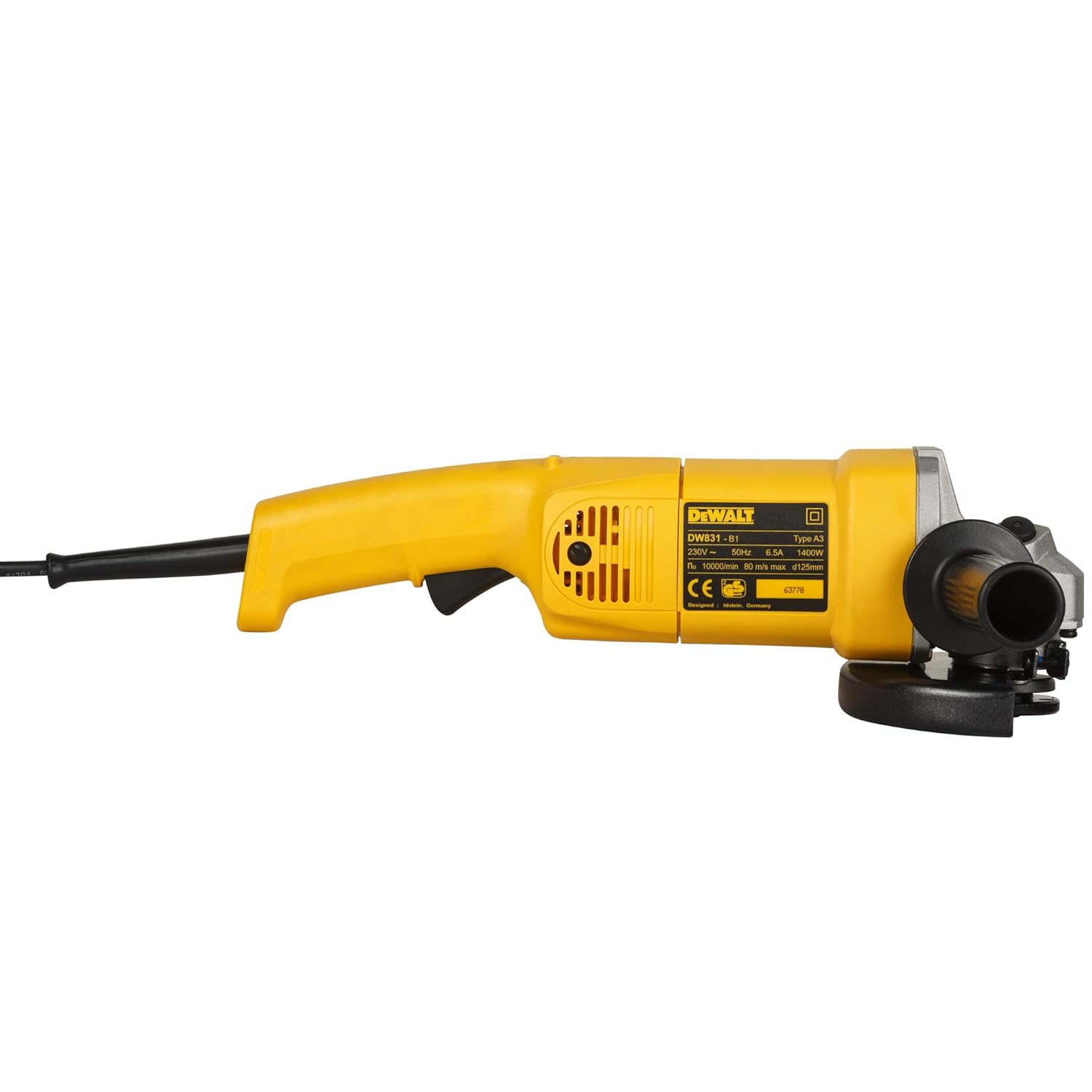 DEWALT DW831-IN 1400 Watt 125mm Heavy Duty Medium Angle Grinder