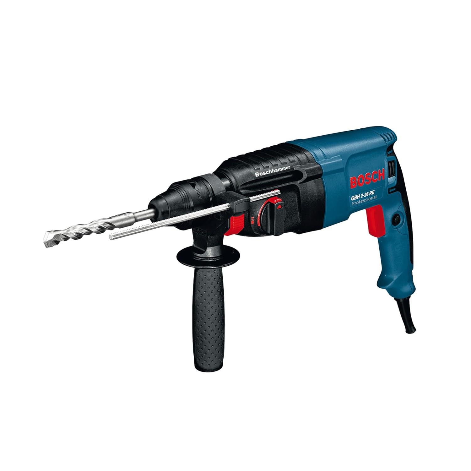 BOSCH GBH 2-26 RE Professional Rotary Hammer – SDS Plus | 800 W | SDS Plus Tool Holder | Rated Speed 0-900 rpm | Impact Rate 0-4000 BPM | Impact energy 0-2.7 J| Rotation Control Clutch | 1 Yr Warranty