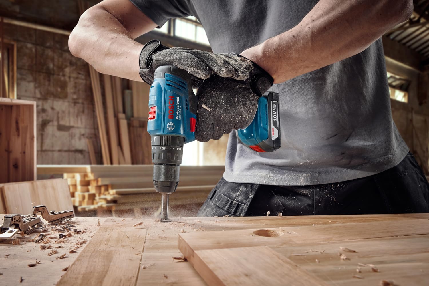 BOSCH GSB 183-Li Cordless Impact Drill/Drivers With 2 Batteries Visit the Bosch Store