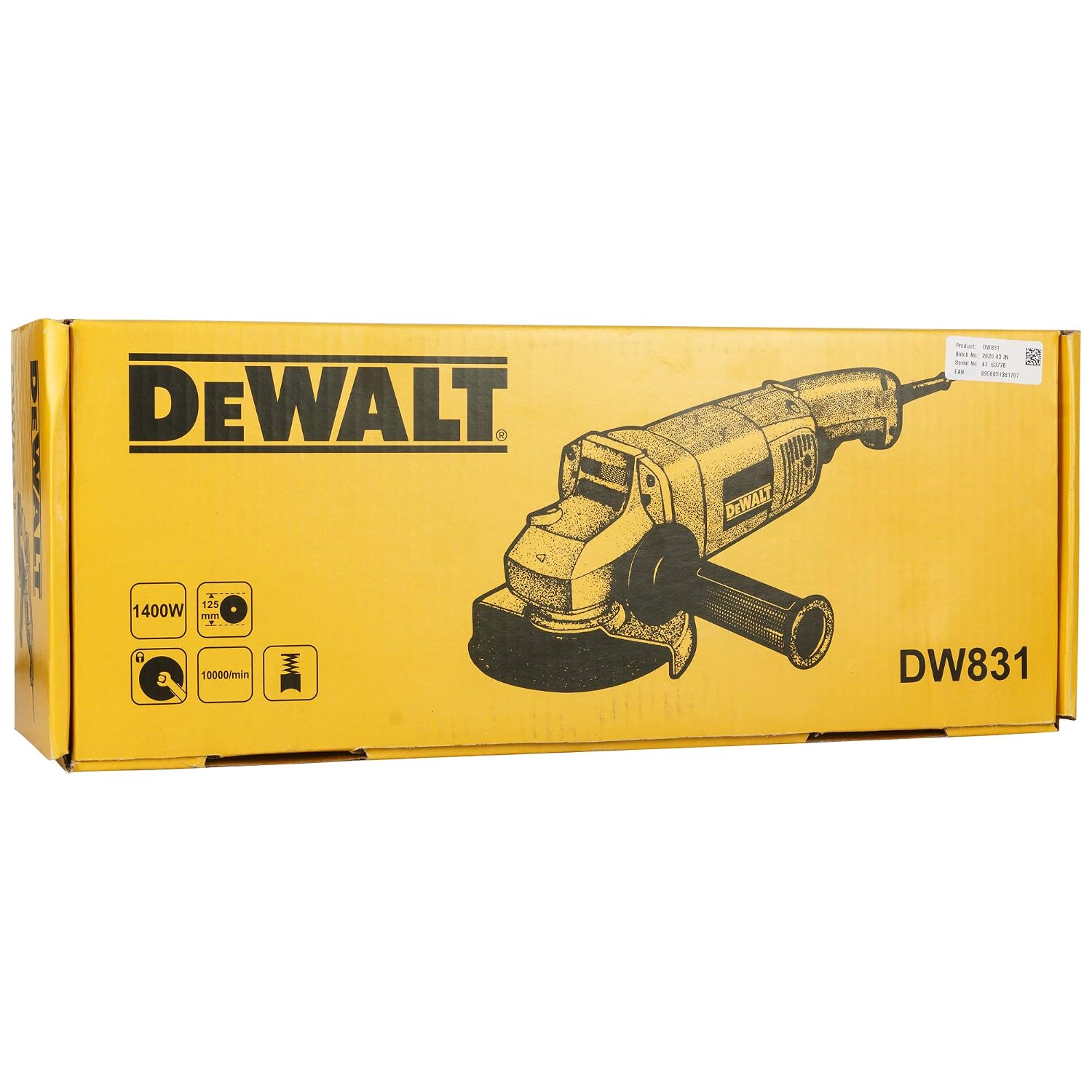 DEWALT DW831-IN 1400 Watt 125mm Heavy Duty Medium Angle Grinder