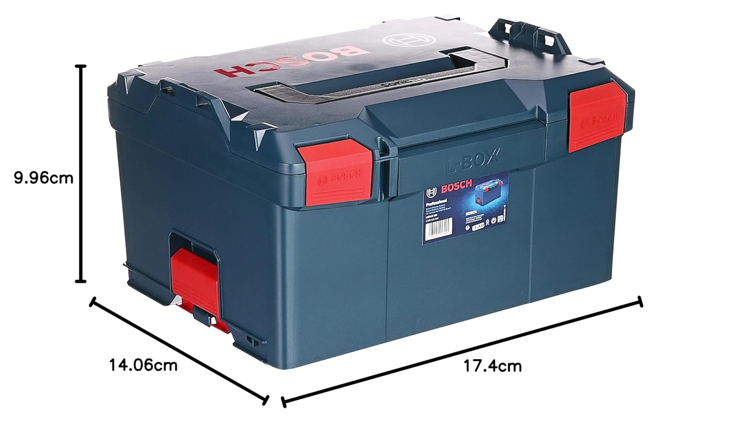 BOSCH L-BOXX 238 Professional Carrying Case System, Easy Click Mechanism, Robust ABS Design, 442x357x253mm Dimensions, Full Compatibility, Bosch Mobility System, 6 Months Warranty