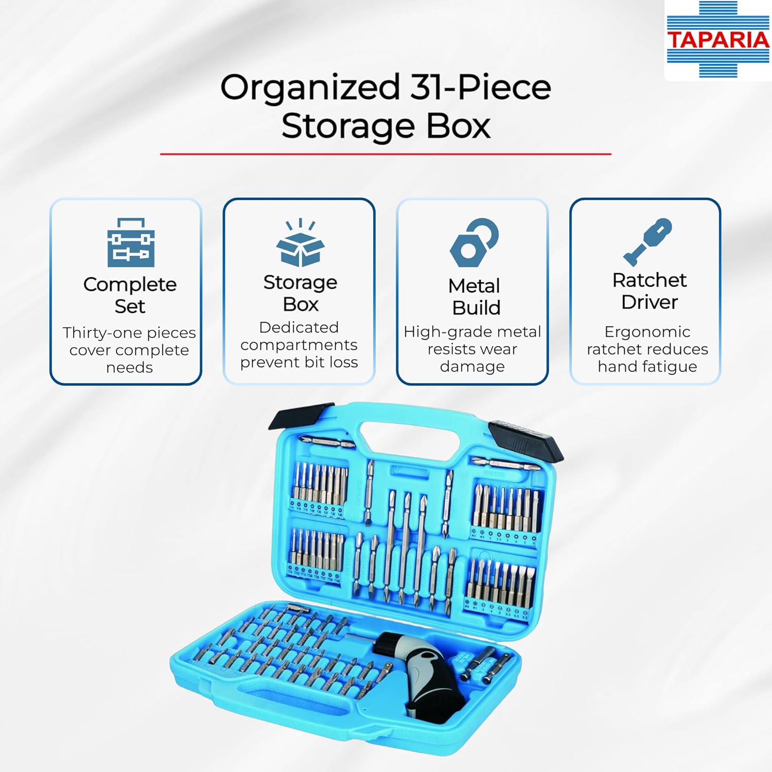 Taparia Bs80 Screw Driver Bit Set, Multicolour