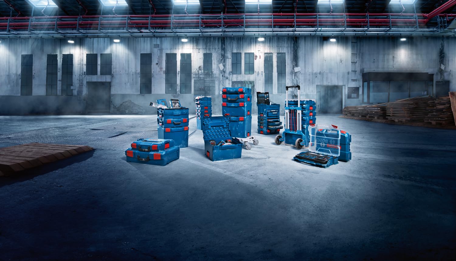 BOSCH L-BOXX 238 Professional Carrying Case System, Easy Click Mechanism, Robust ABS Design, 442x357x253mm Dimensions, Full Compatibility, Bosch Mobility System, 6 Months Warranty