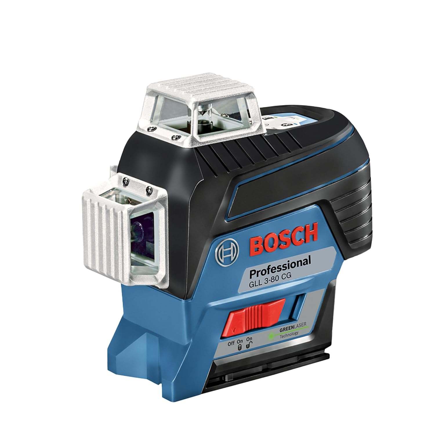 Bosch Professional GLL 3-80 CG Line Laser with Bluetooth – 30m Range – 120m Range with receiver, Self-Levelling, IP 54, Contactless Control (Blue)