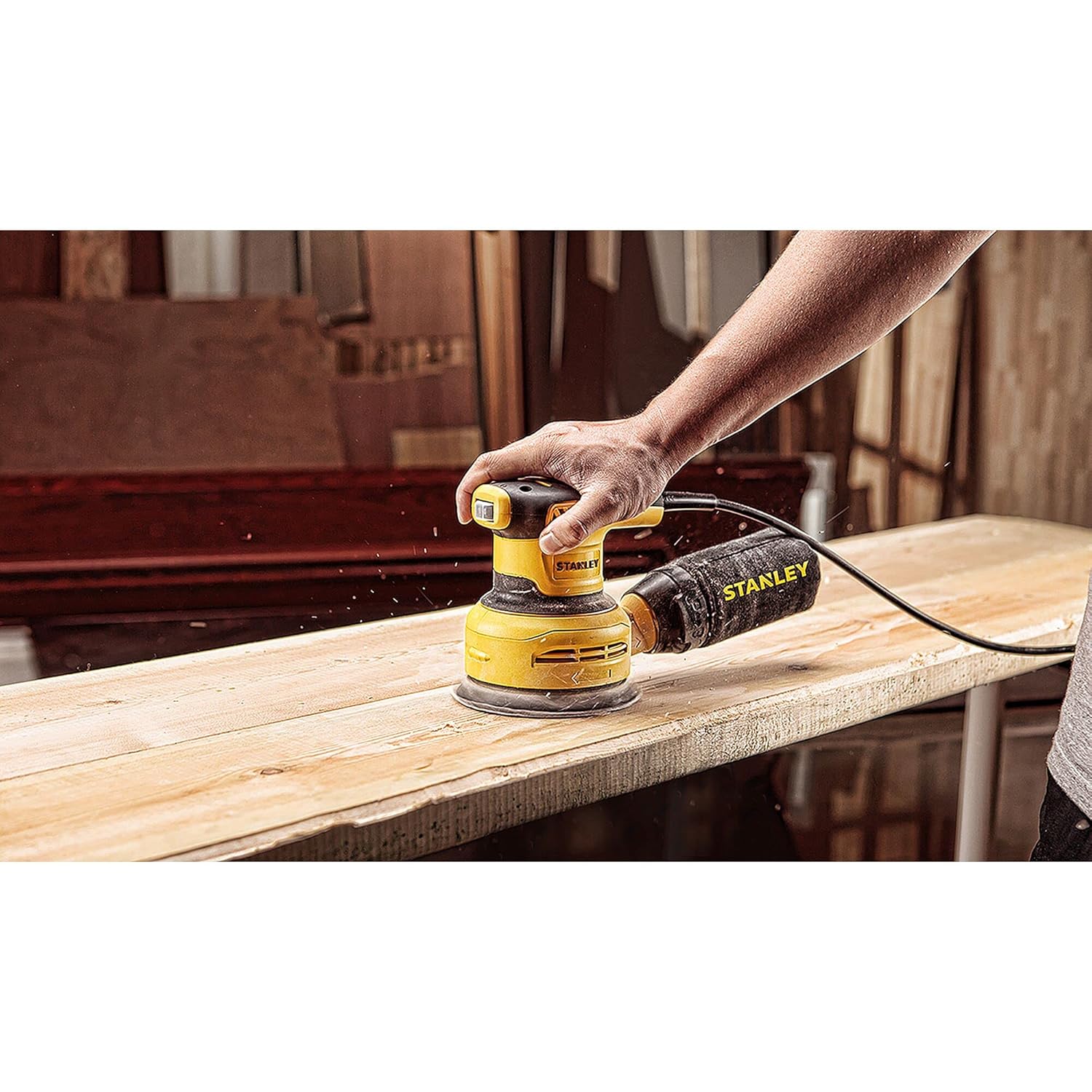 STANLEY SS30 300W 125mm Variable Speed Random Orbital Sander
