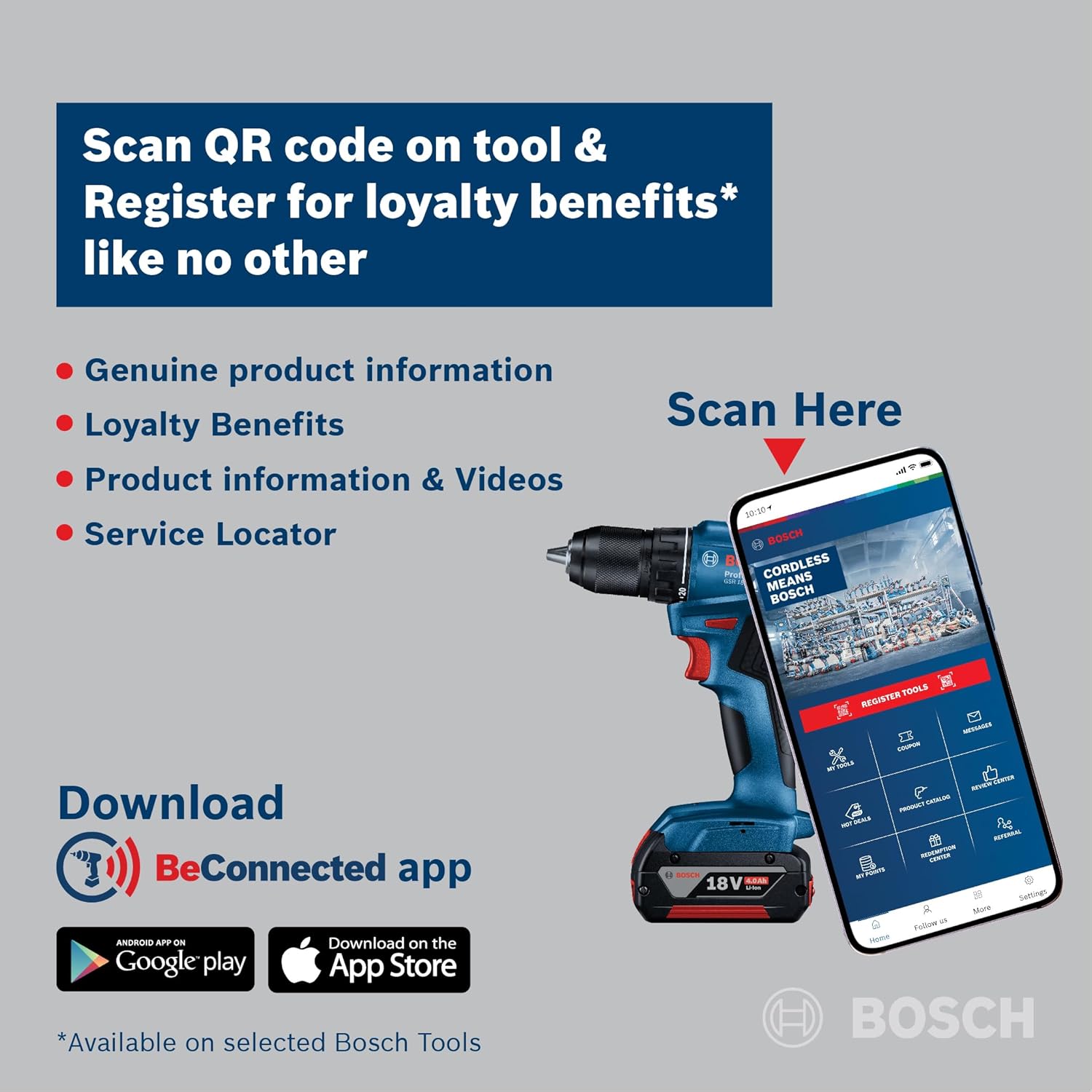 BOSCH Professional GSB 120-LI Cordless Impact Drill Driver, 12 V, 10 mm Chuck, 2 x GBA 12 V 2.0Ah Battery, 1 x GAL 12V-20 Charger & 23 Pcs Accessories Set, 1 Year Warranty