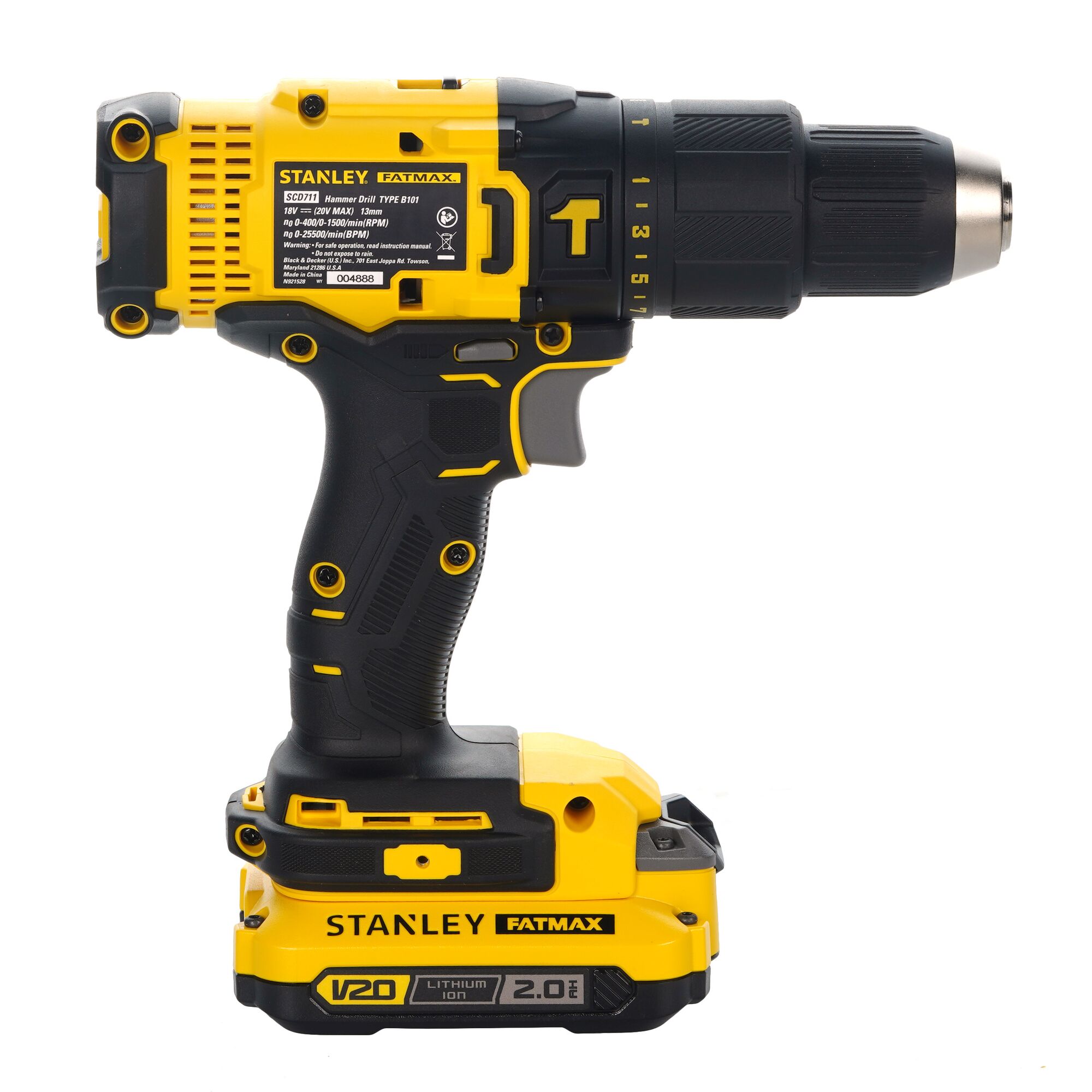 SCD711D2K-B1 20V Brushed Hammer Drill