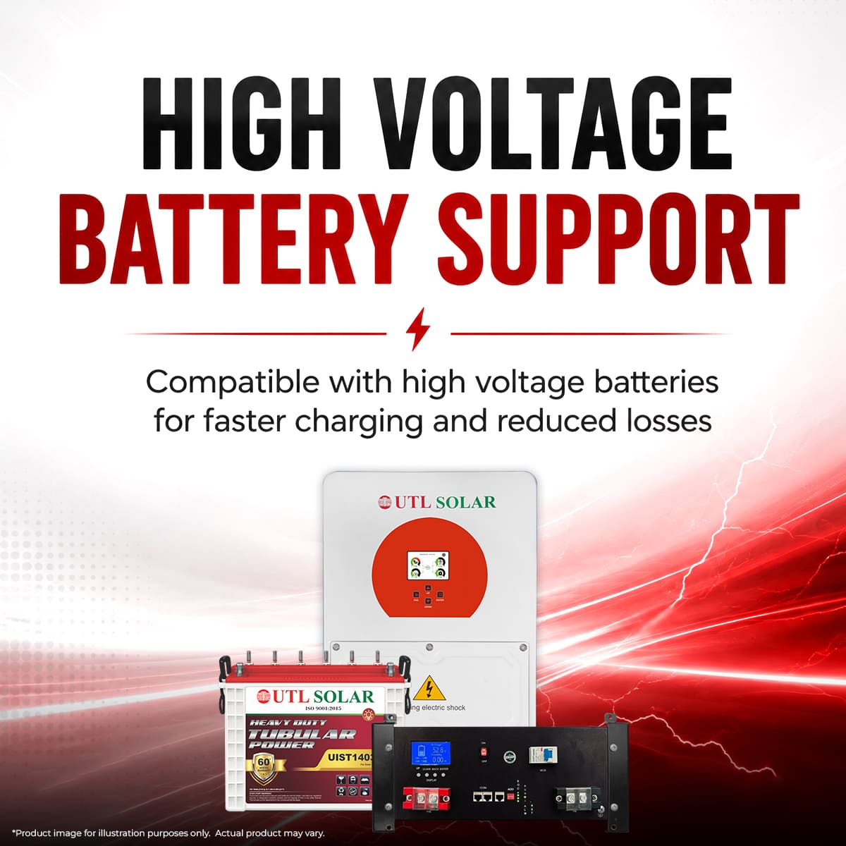 UTL 6 kVA High Frequency Single Phase Solar Hybrid Inverter HYB-6K-GXLS2