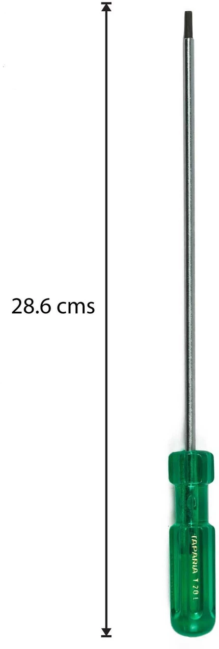 Stainless Steel Taparia Torx Screwdriver Model No. T-6l (Long Reach), 8 inch